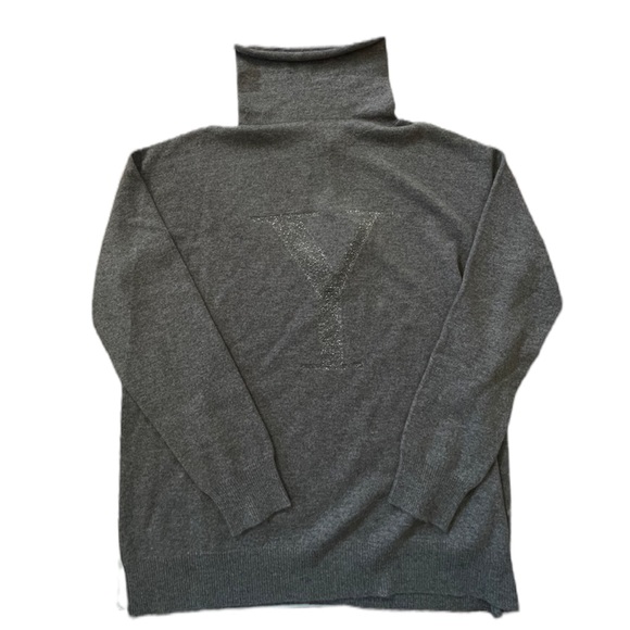 Fabiana Filippi PERSONALIZED w Letter “Y” Roll-Neck Cashmere